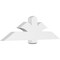 Ekena Millwork Redmond Architectural Grade PVC Gable Bracket, 60"W x 17 1/2"H x 4"D x 6"F, 7/12 Pitch GBP060X18X0406RED00 - alternate 1